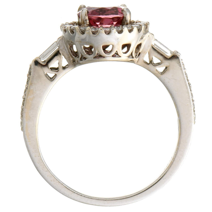 14KW Pink Tourmaline(1.12) & Diamond(0.45) Ring-4