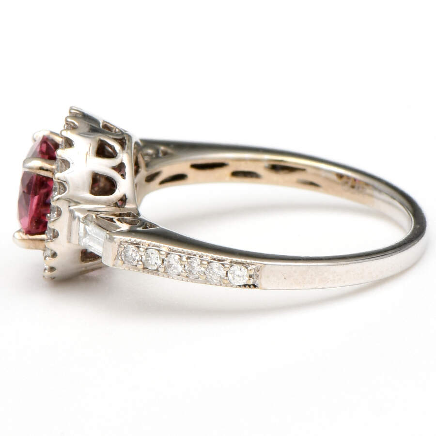 14KW Pink Tourmaline(1.12) & Diamond(0.45) Ring-3