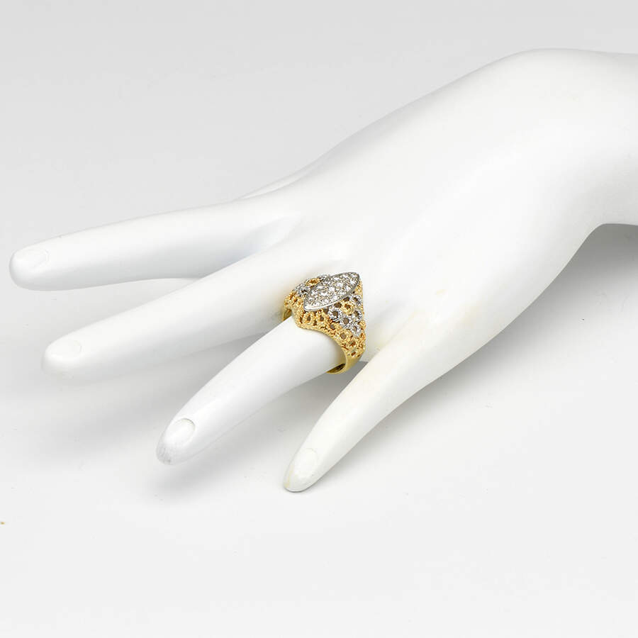 18YW Diamond(0.30) Marquise Shape Ring-5