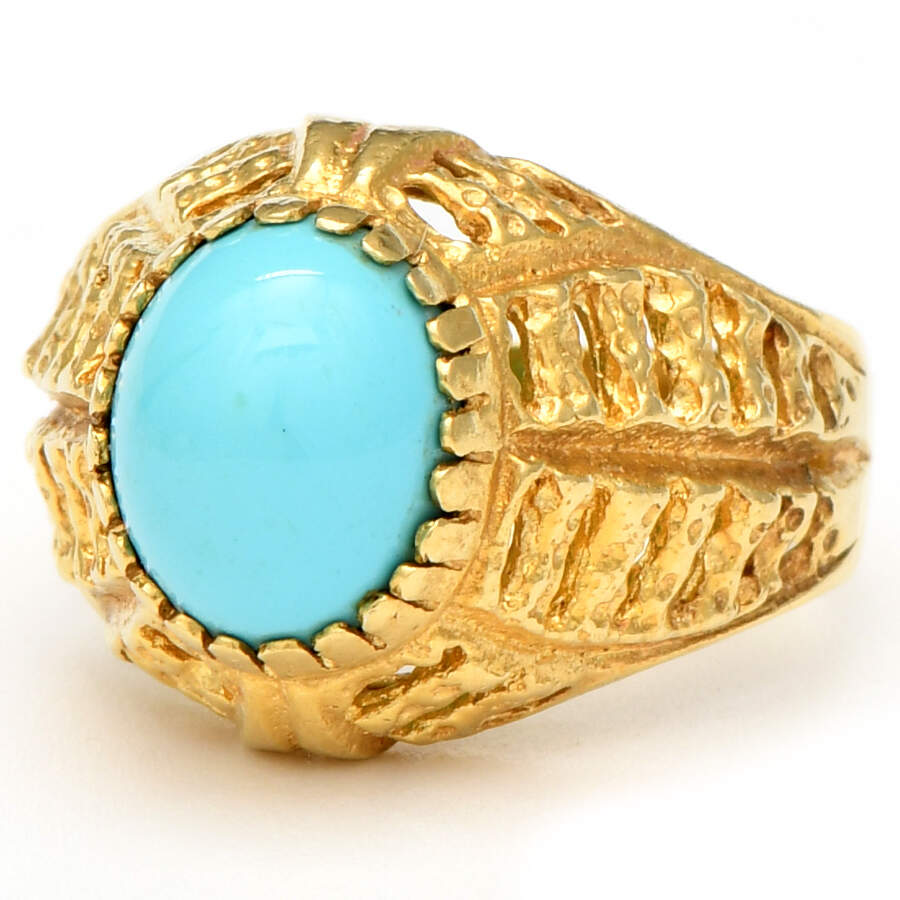 18KY Dyed Quartz Ring-1