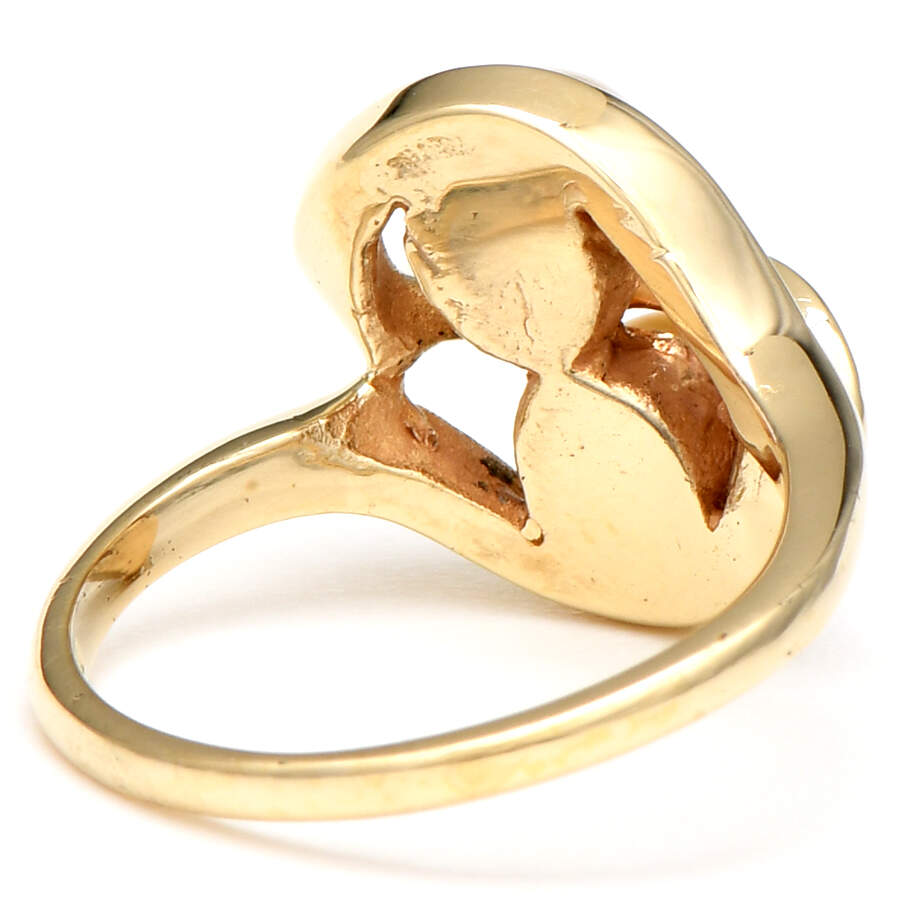 10KY Twin Cultured Pearl Bypass Ring-2