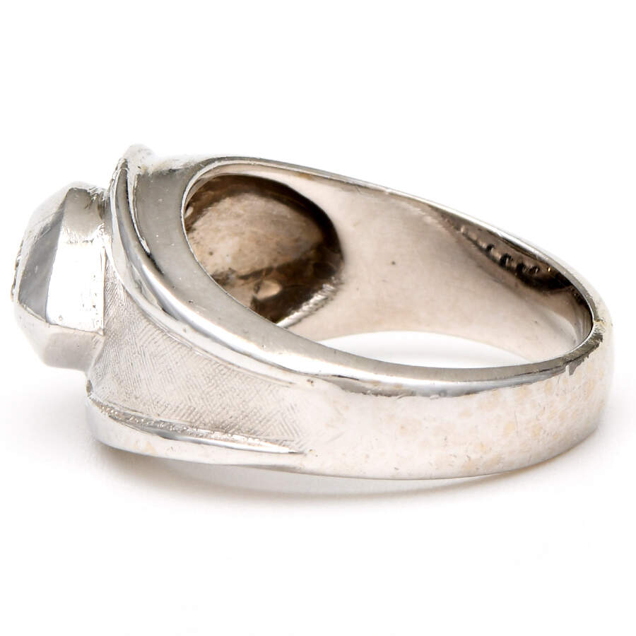14KW Vintage Diamond(0.23) Textured Buckle Ring-3
