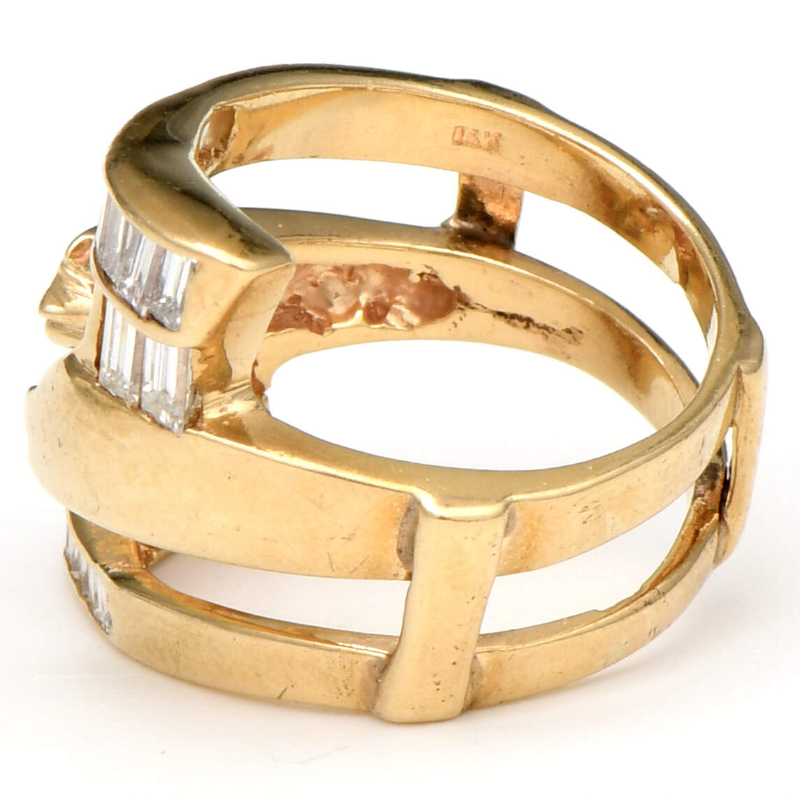 14KY Custom Diamond(0.98) Guard Ring-3
