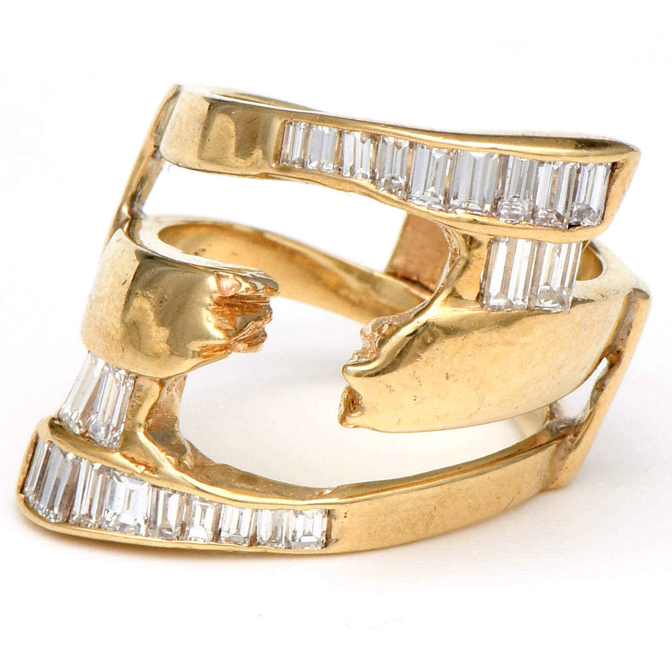 14KY Custom Diamond(0.98) Guard Ring-1