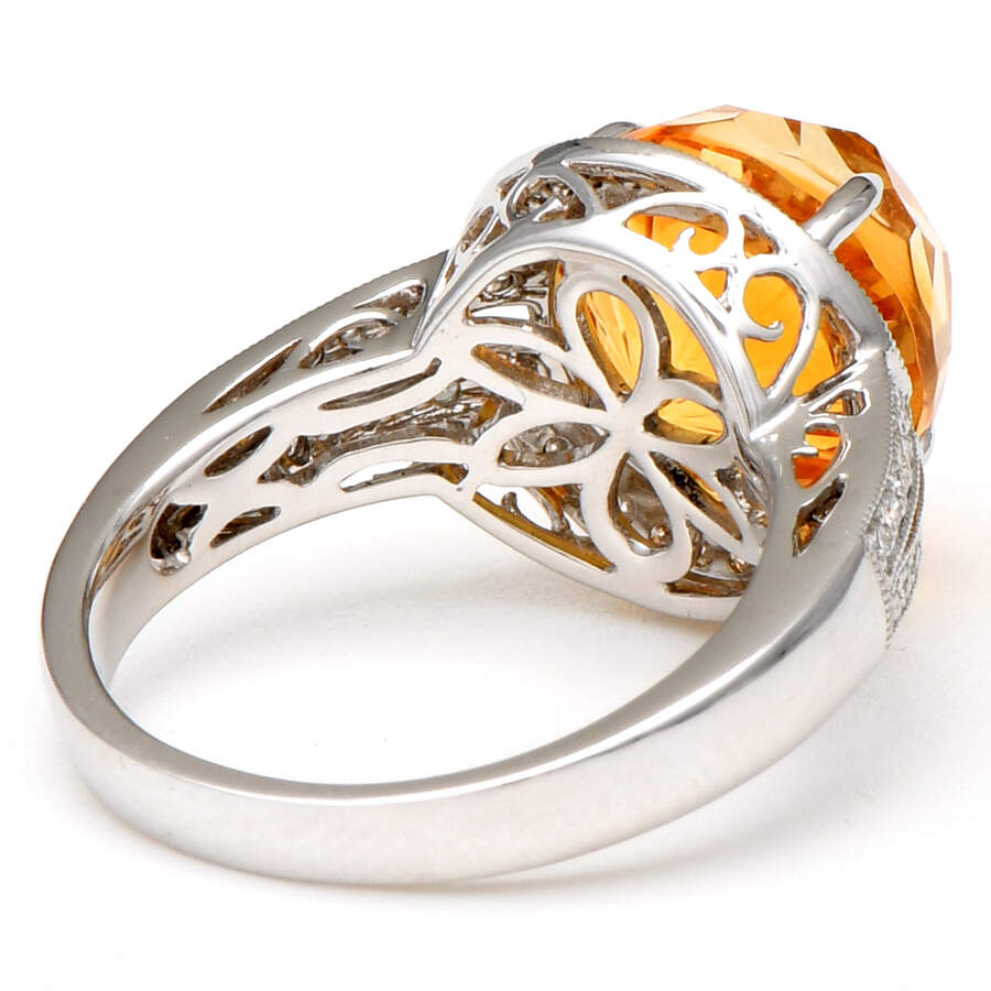 14KW Citrine(6.20) & Diamond(0.24) Ring-2