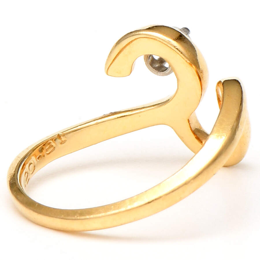14KY Vintage Diamond Accent Free Form Ring-2
