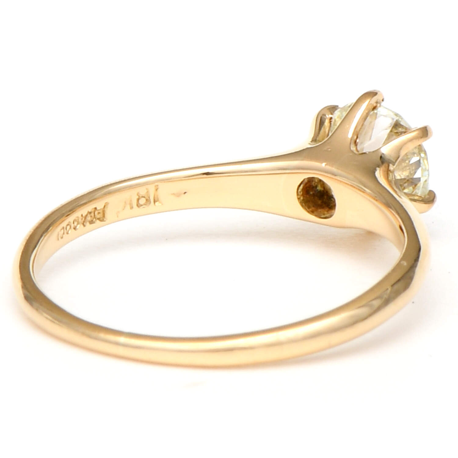 18KY Vintage Diamond(0.65) Solitaire Ring-2