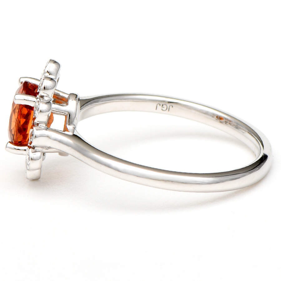 14KW Spessartite Garnet(1.30) & Diamond(0.12)  Ring-3