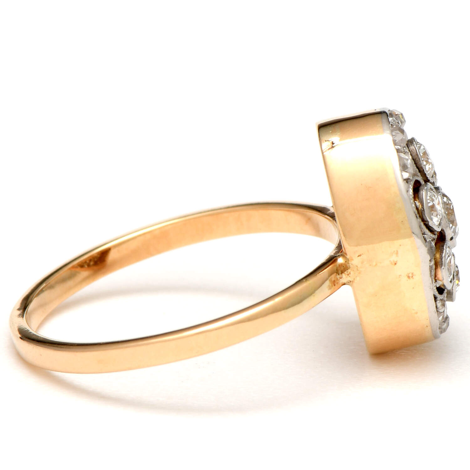 12/14KY Vintage Diamond(0.52) Cluster Ring-4