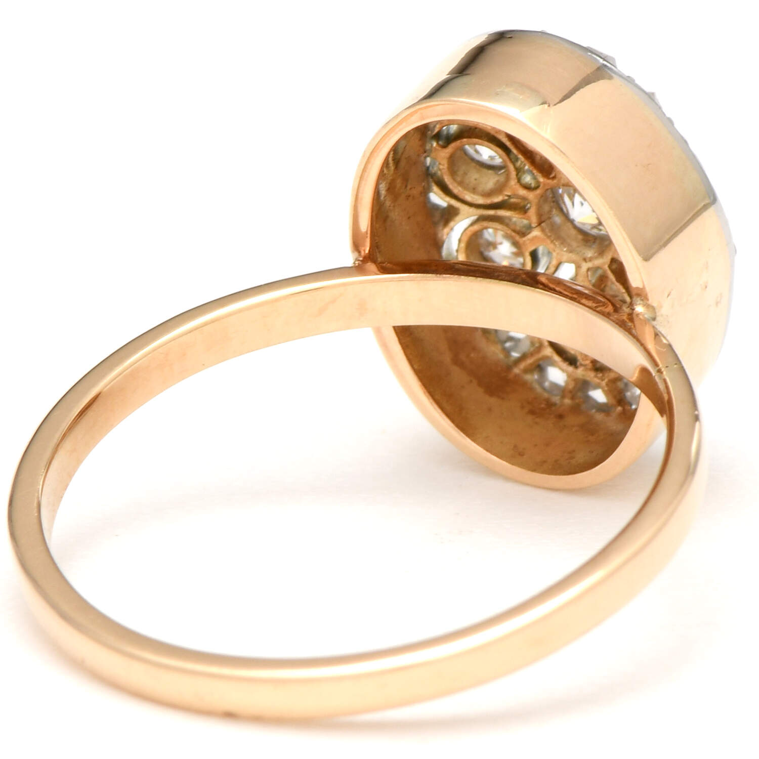 12/14KY Vintage Diamond(0.52) Cluster Ring-2