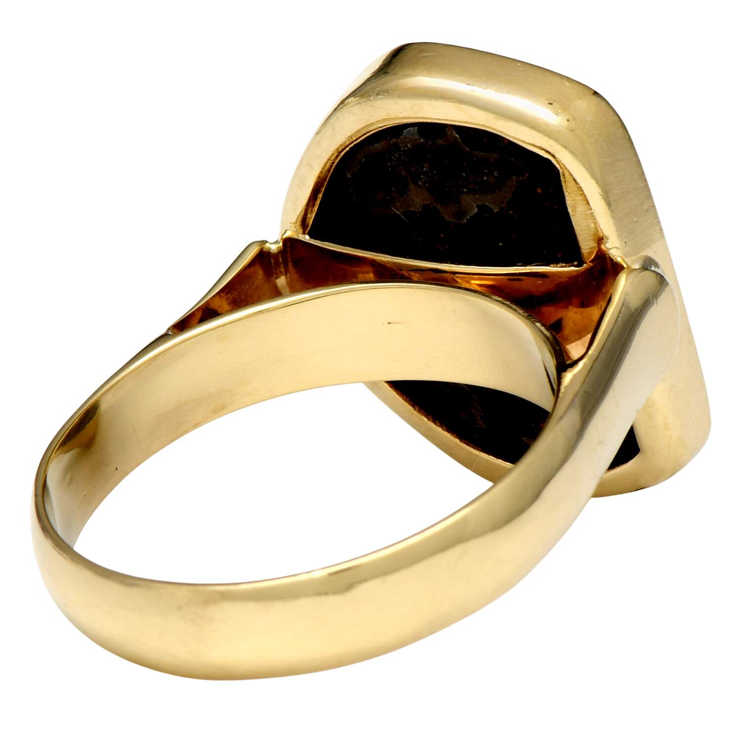 18KY Custom Boulder Opal Doublet Ring-3