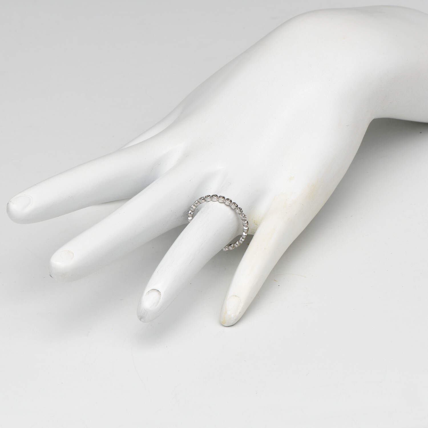 14KW Diamond (0.15) Bezel Band Ring-6