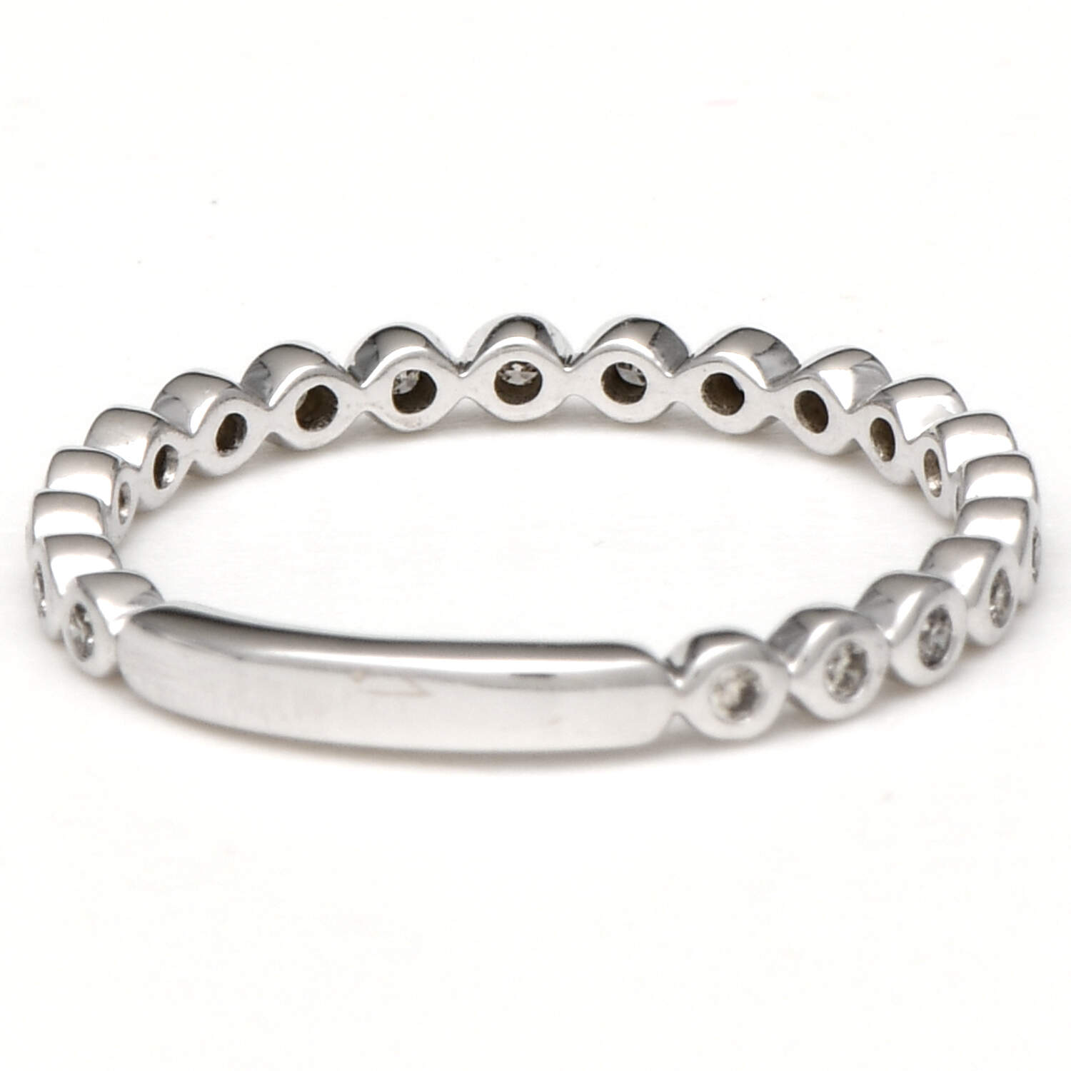 14KW Diamond (0.15) Bezel Band Ring-2