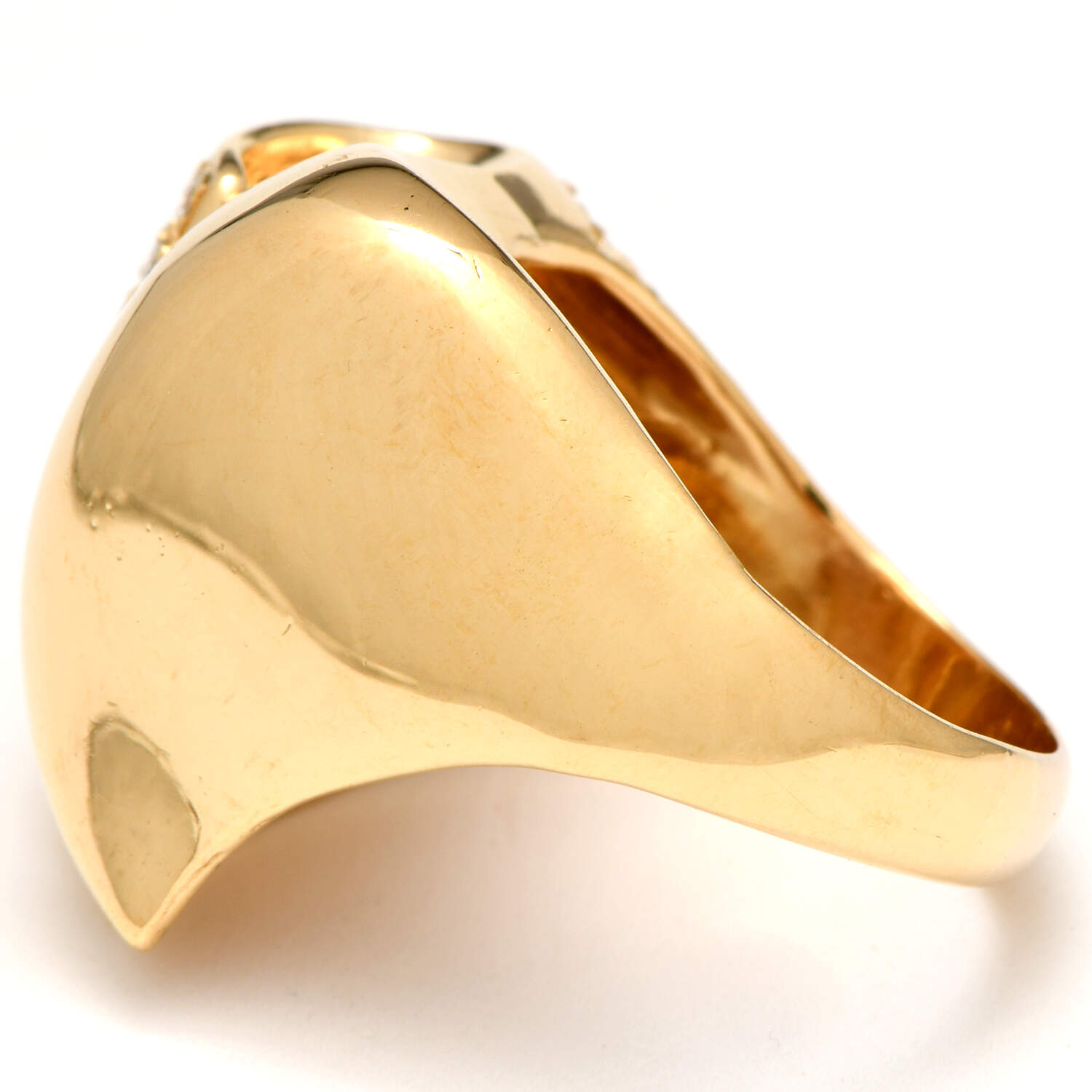 18KY Charles Krypell Diamond (0.39) Sculptural Statement Ring-3