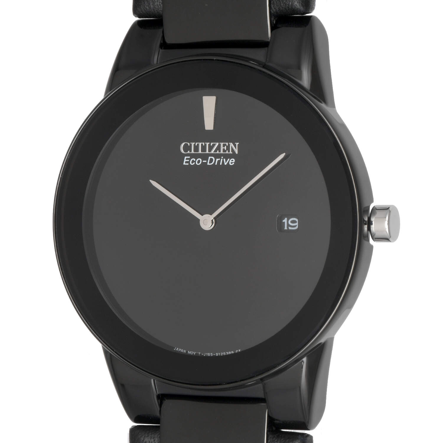 Citizen Axiom Black Dial Eco Drive Quartz Watch-7