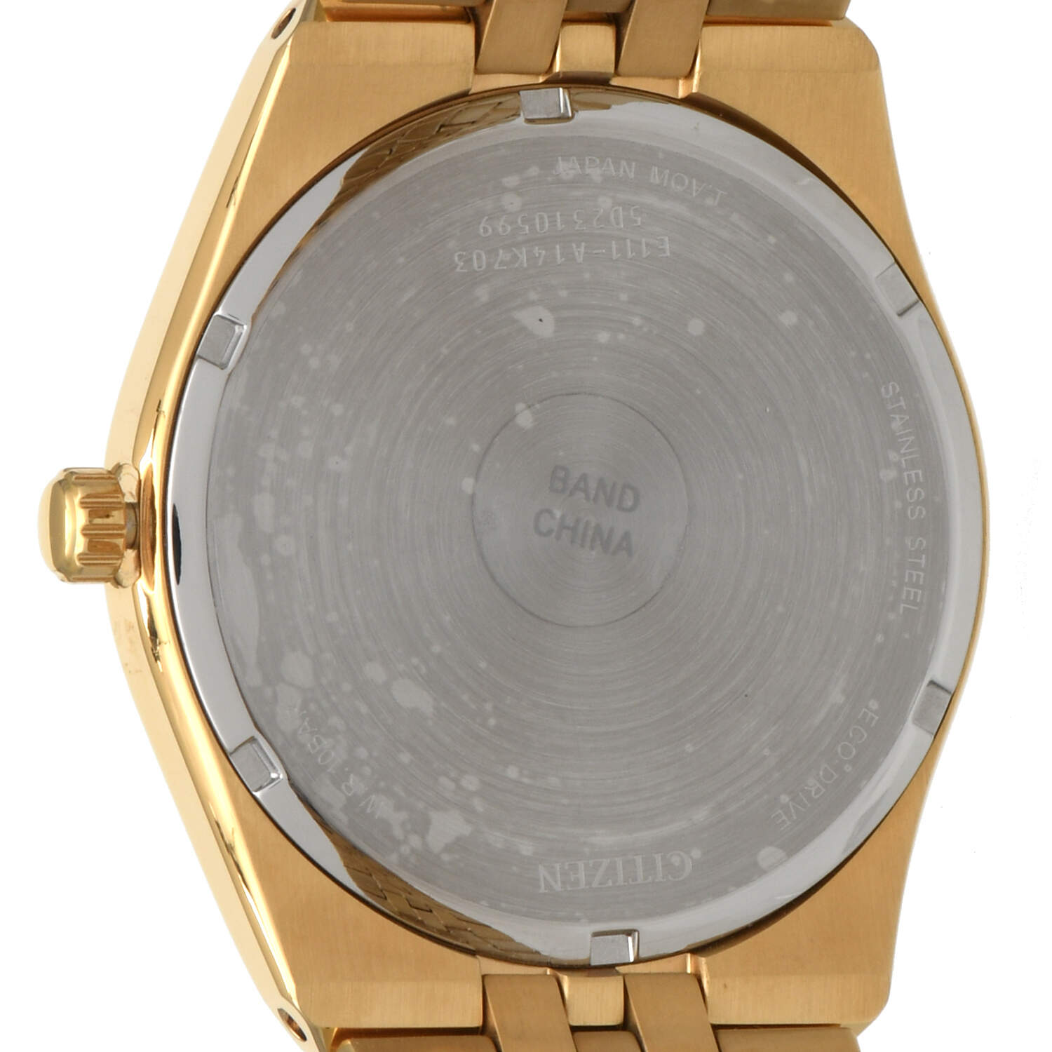 Citizen Corso Gold PVD Black Dial Eco Drive Quartz Watch-2