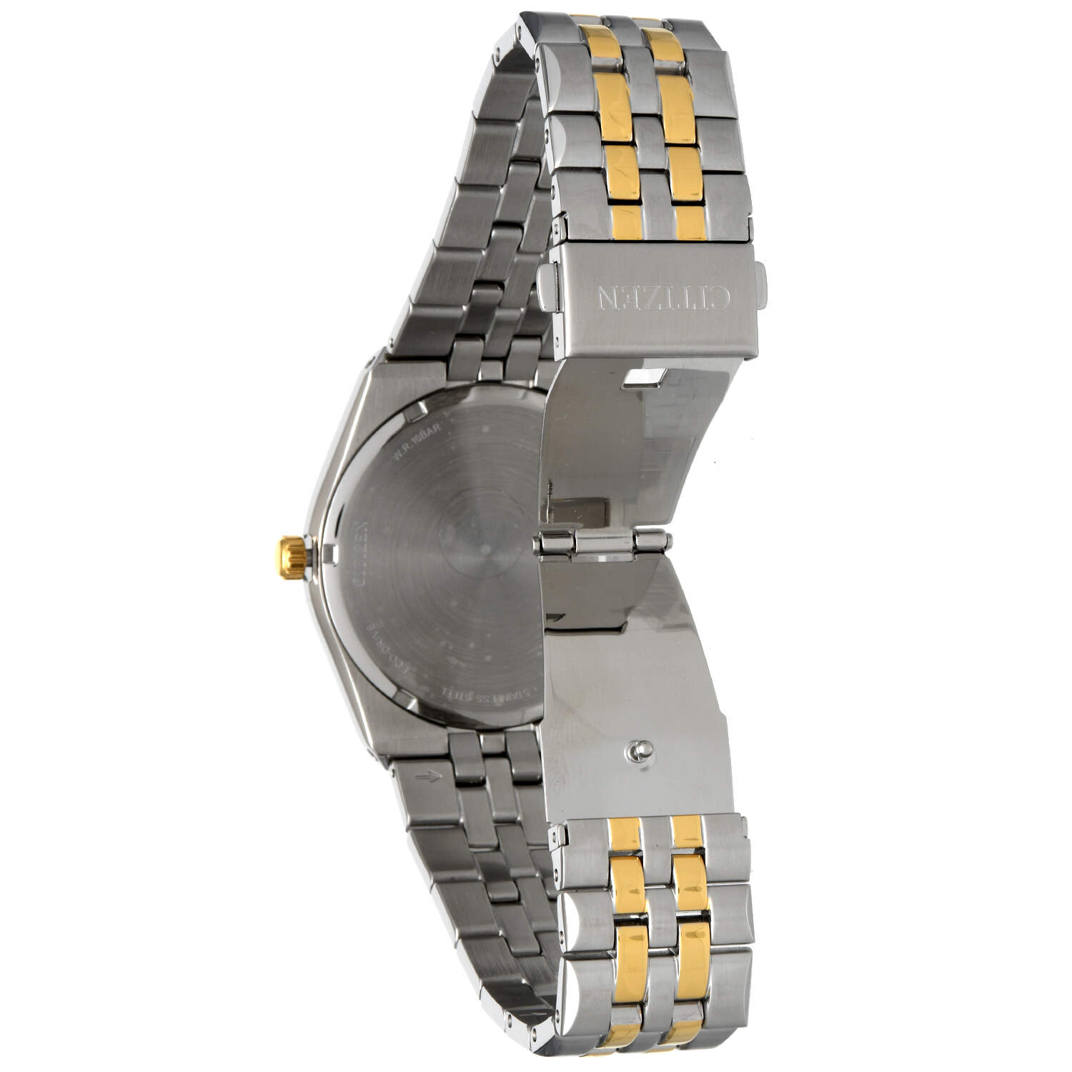 Citizen Corso Two Tone Black Dial Eco Drive Quartz Watch-4