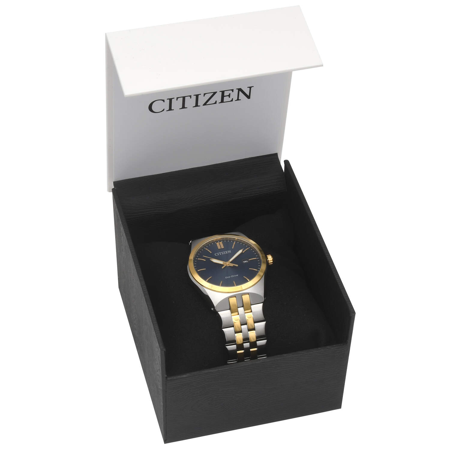 Citizen Corso Two Tone Blue Dial Eco Drive Quartz Watch-10