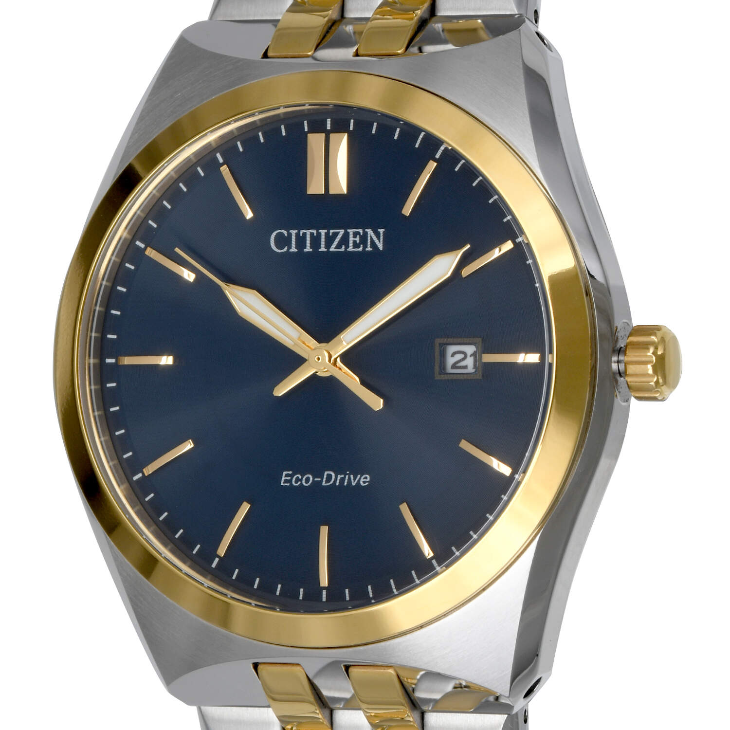 Citizen Corso Two Tone Blue Dial Eco Drive Quartz Watch-7
