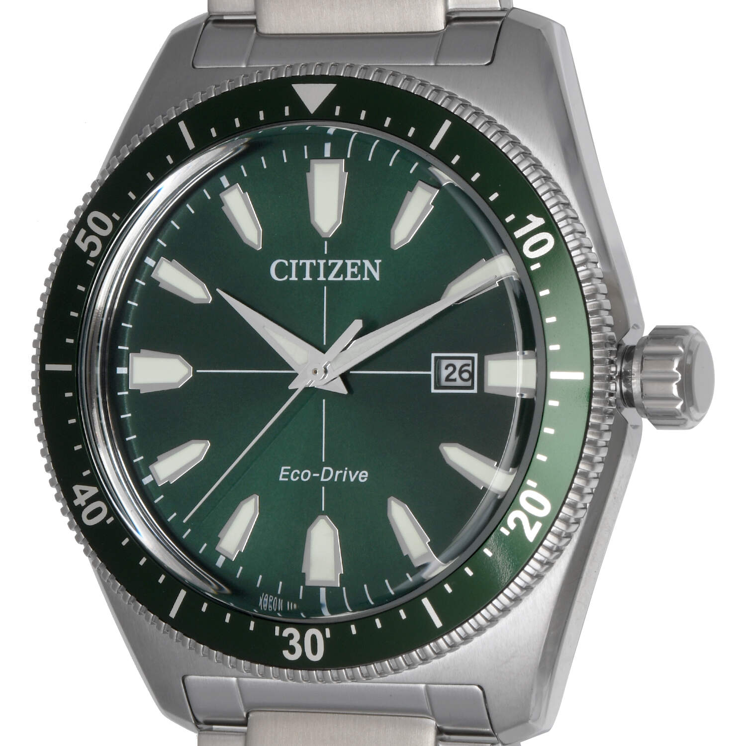 Citizen Brycen Green Dial Eco Drive Quartz Sport Watch-7