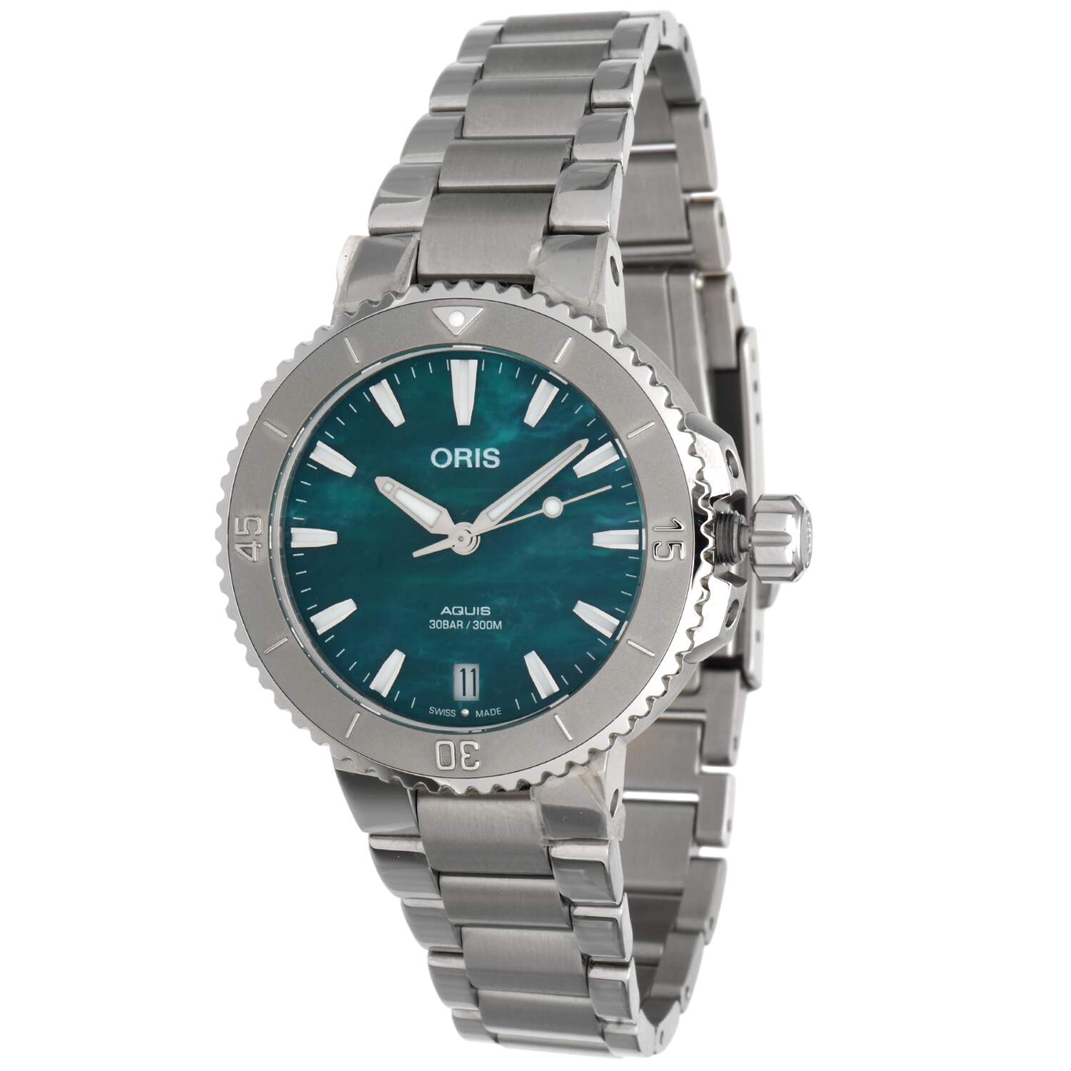 Oris X Bracenet 36.5mm with Green Dial and Box and Papers-1