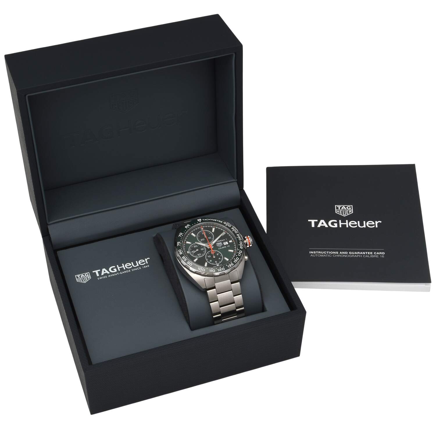 TAG Heuer Formula 1 44mm Green Dial Quartz Chronograph-11