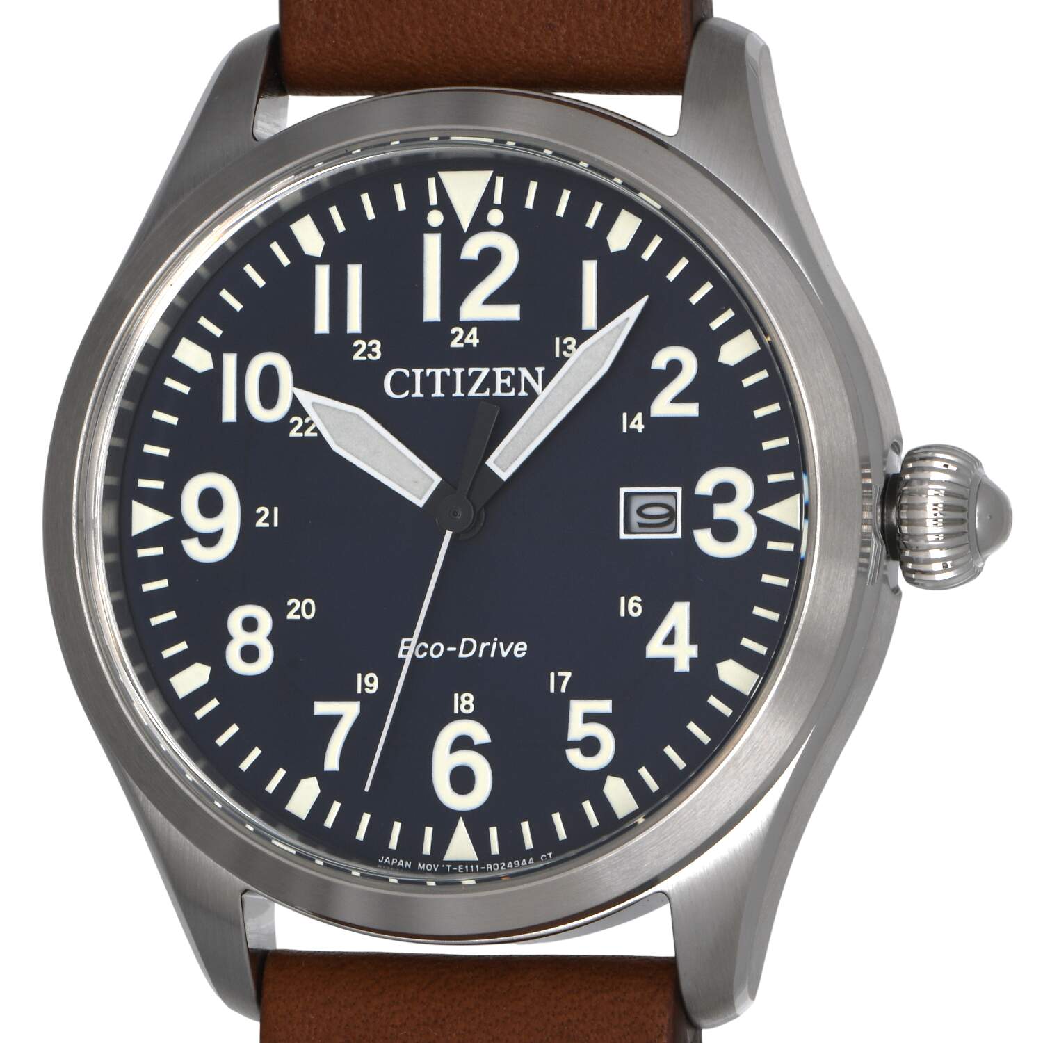 Citizen Mens Eco Drive Garrison Field Watch BM6838-17L with Blue dial-8