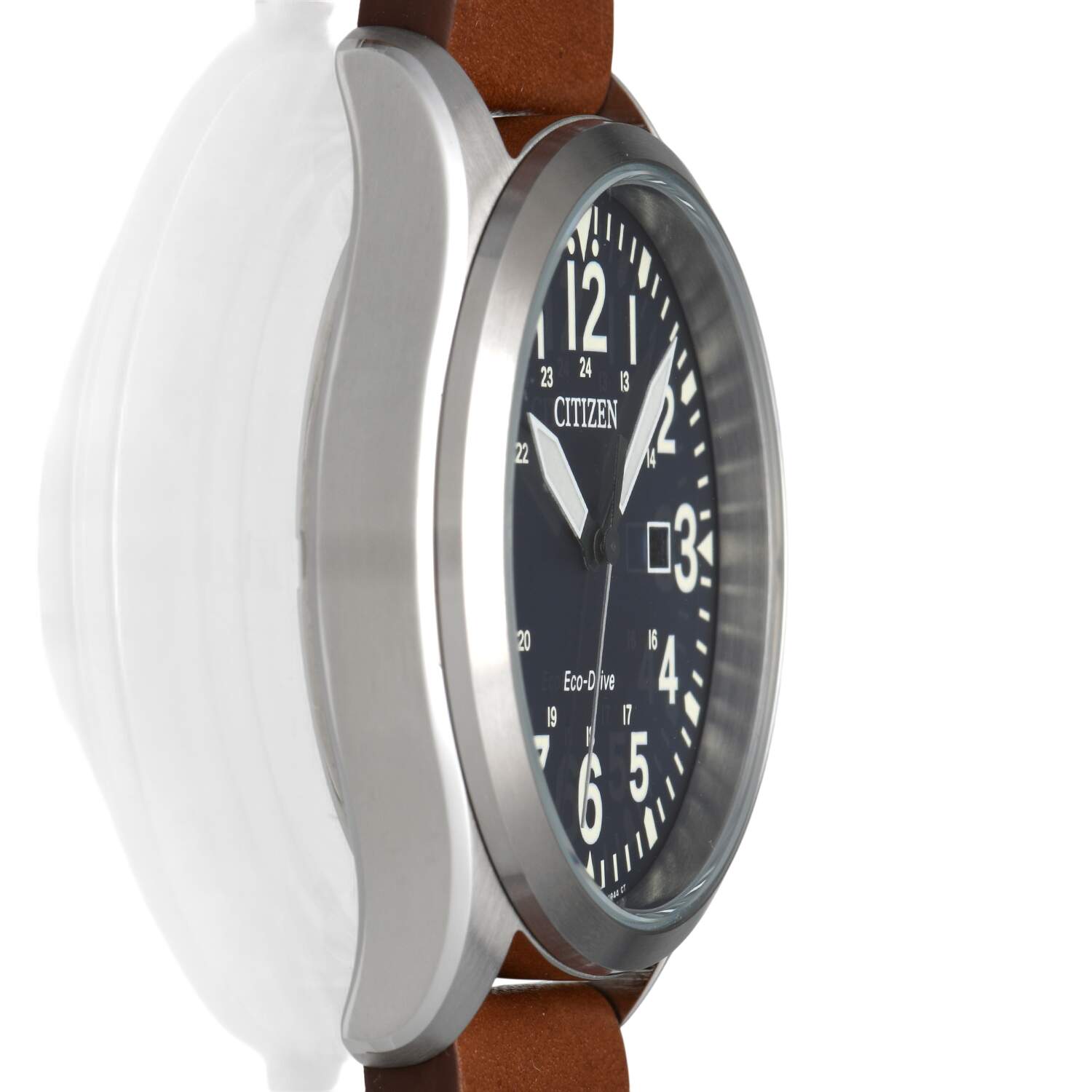 Citizen Mens Eco Drive Garrison Field Watch BM6838-17L with Blue dial-7