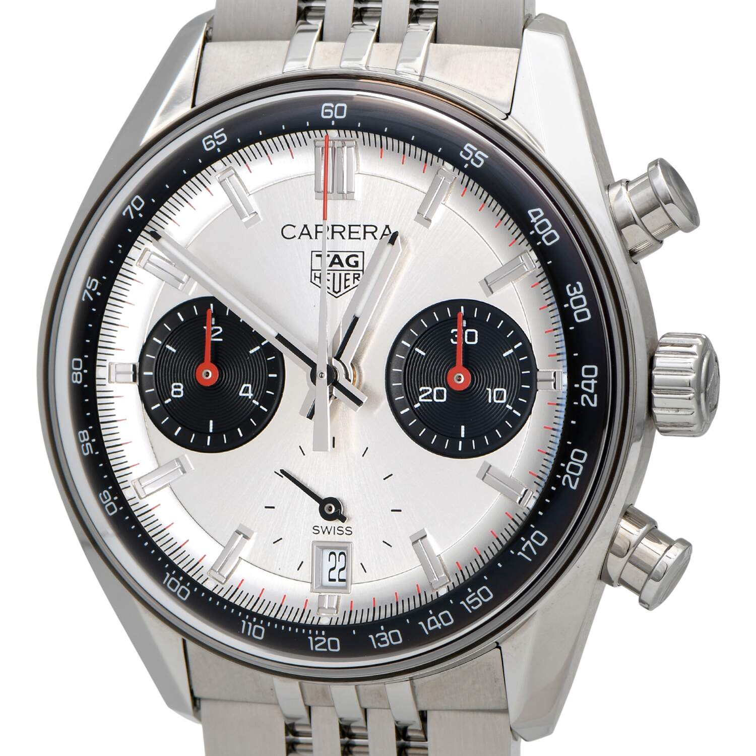 TAG Heuer Carrera Chronograph with Silver Dial 39mm-7