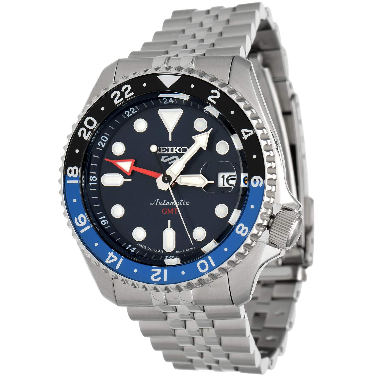 SEIKO SSK003 Blue and Black Dial GMT Dive Watch-1