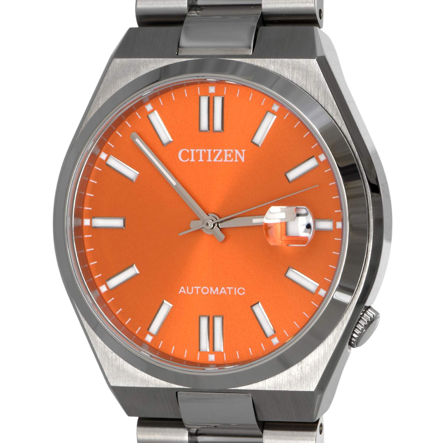 Citizen Pre-Owned Excellent Condition Tsuyosa Orange Dial Automatic Watch-7