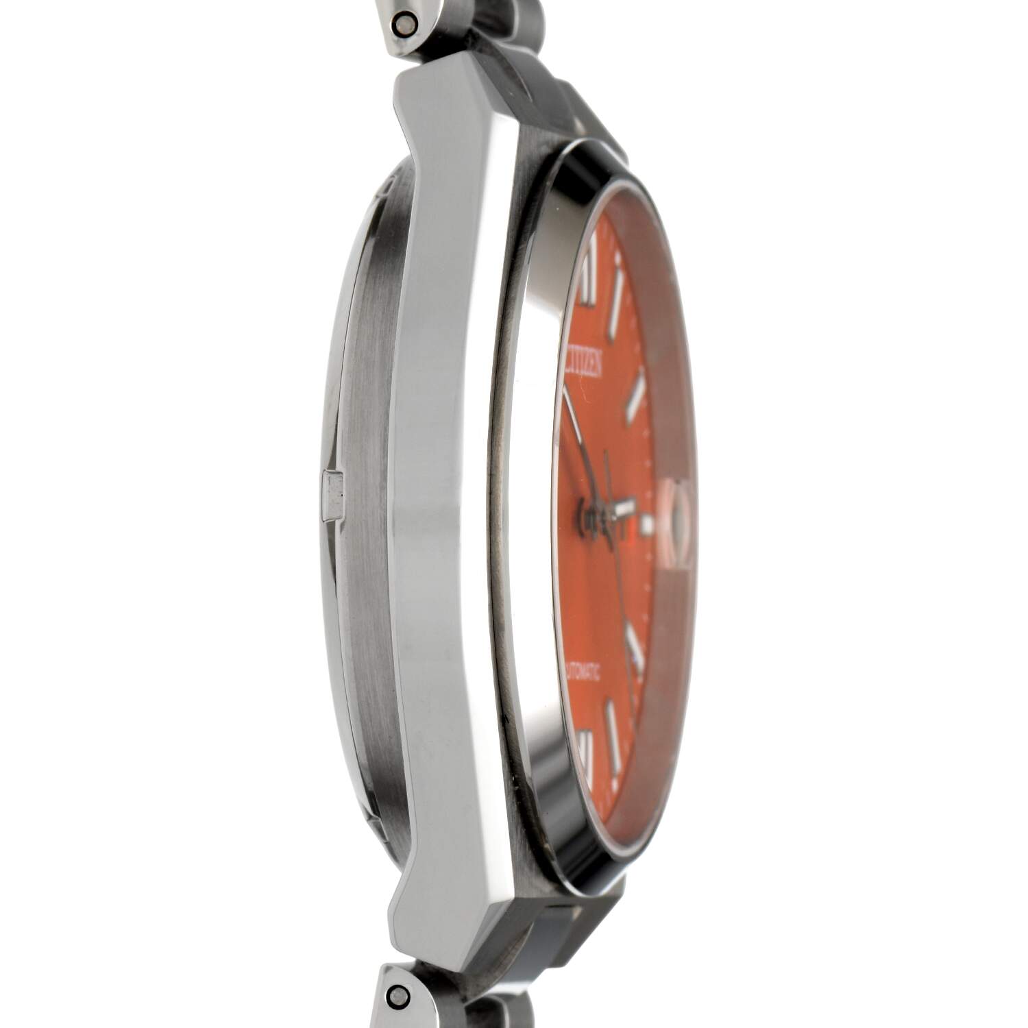 Citizen Pre-Owned Excellent Condition Tsuyosa Orange Dial Automatic Watch-6