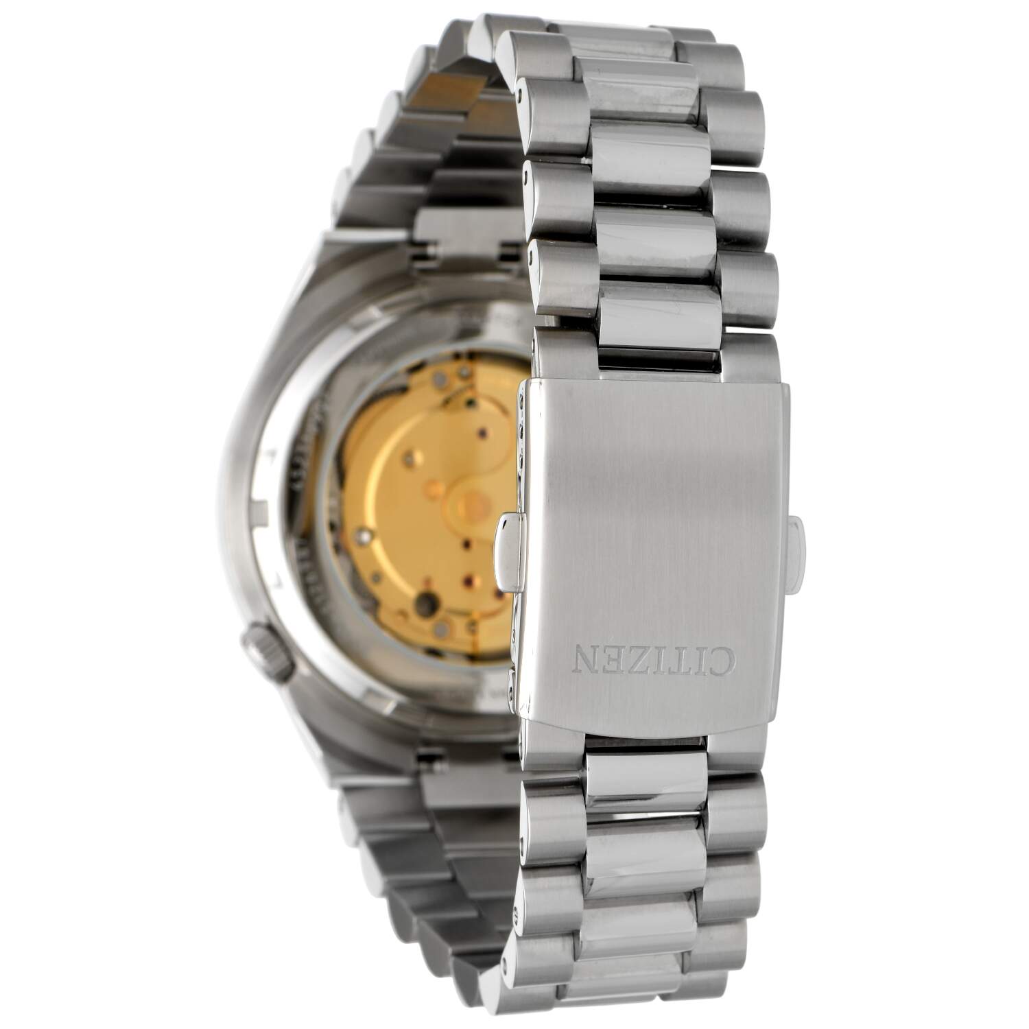 Citizen Pre-Owned Excellent Condition Tsuyosa Orange Dial Automatic Watch-3