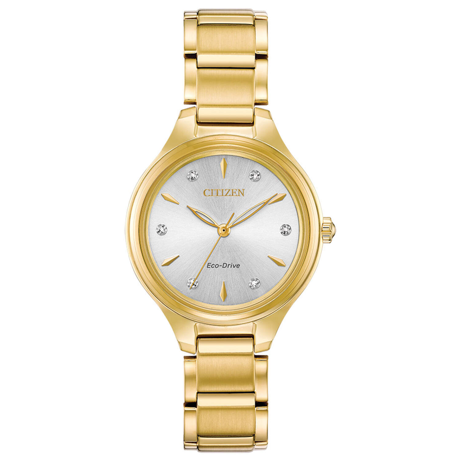 Citizen Corso Gold PVD Eco Drive Silver Dial-1