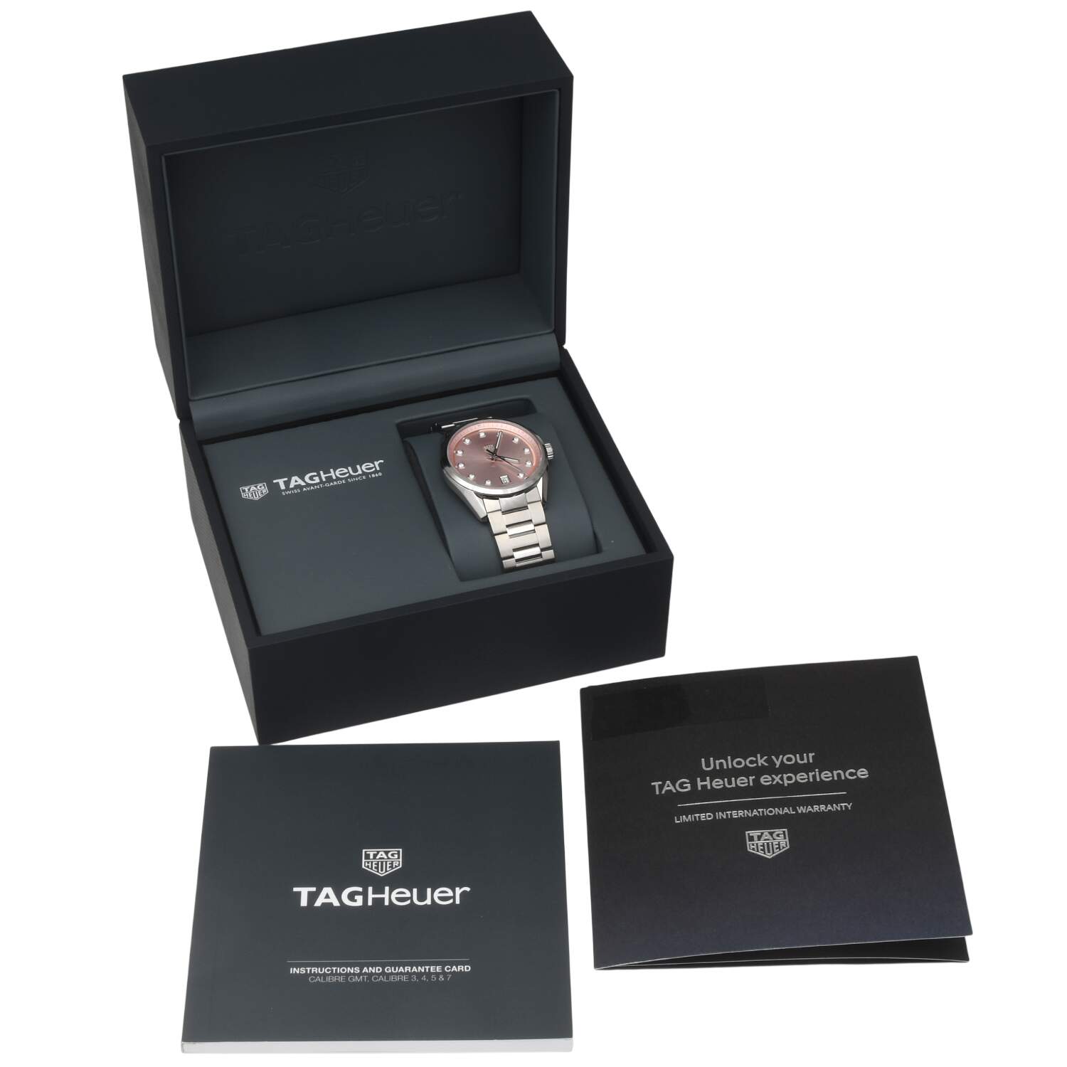 TAG Heuer Carrera with Pink Diamond Dial 36mm-11