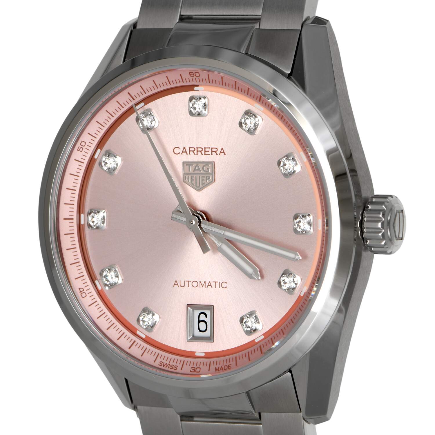TAG Heuer Carrera with Pink Diamond Dial 36mm-7