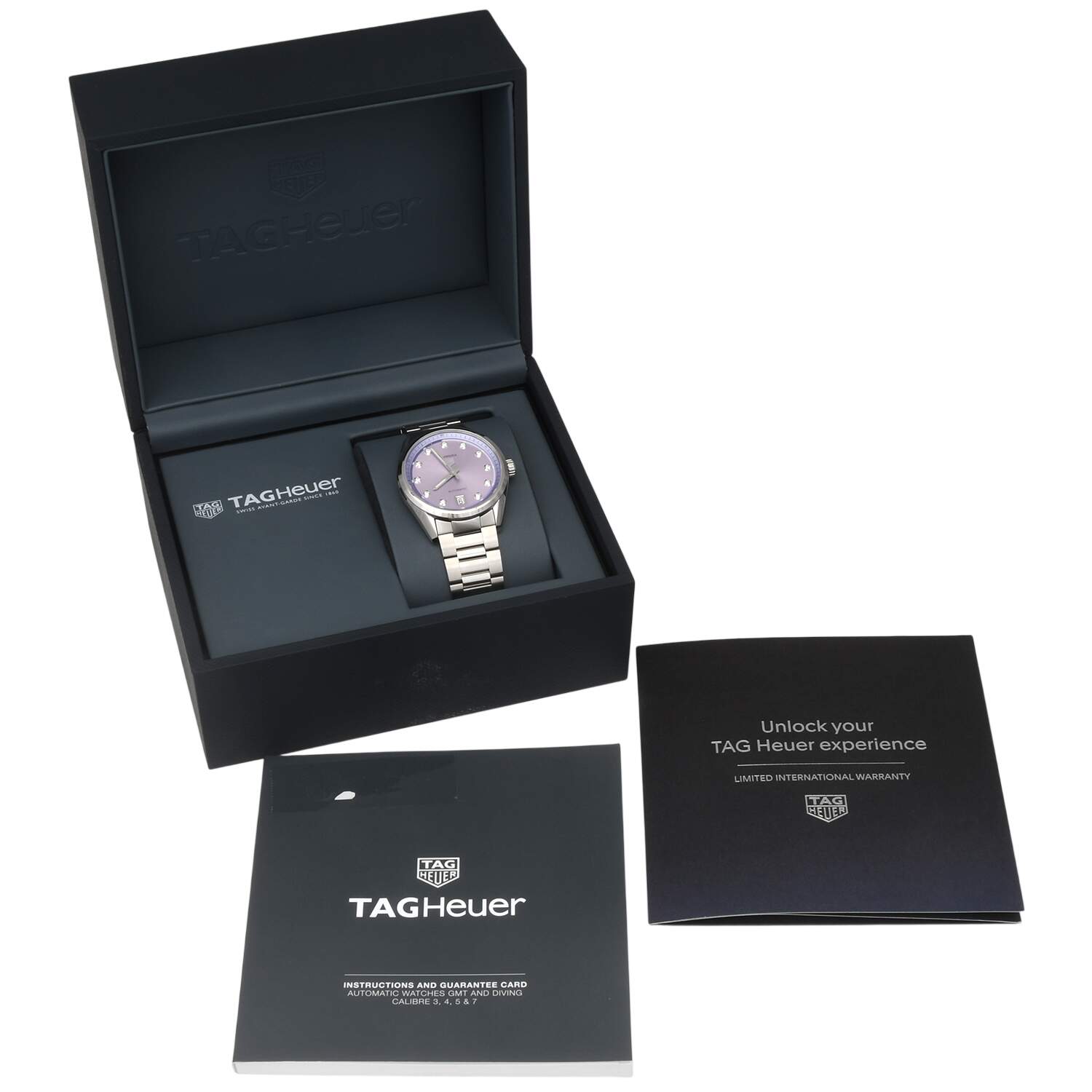 TAG Heuer Carrera Date with Purple Dial 36mm-11