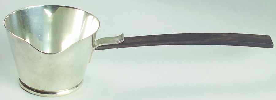 Sterling Hollowware Sauce Boat with Wood Handle by Allan Adler-1