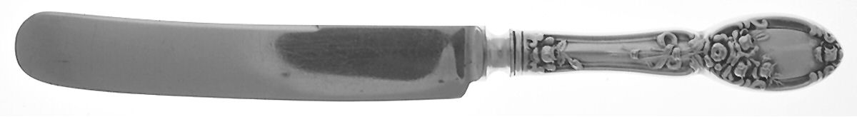 Brides Bouquet (Silverplate, 1908) Old French Hollow Knife with Bolster by Alvin-1