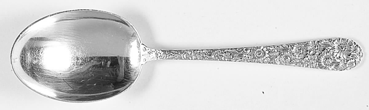 Bridal Bouquet (Sterling, 1932) Medium Solid Berry/Casserole Spoon by Alvin-1