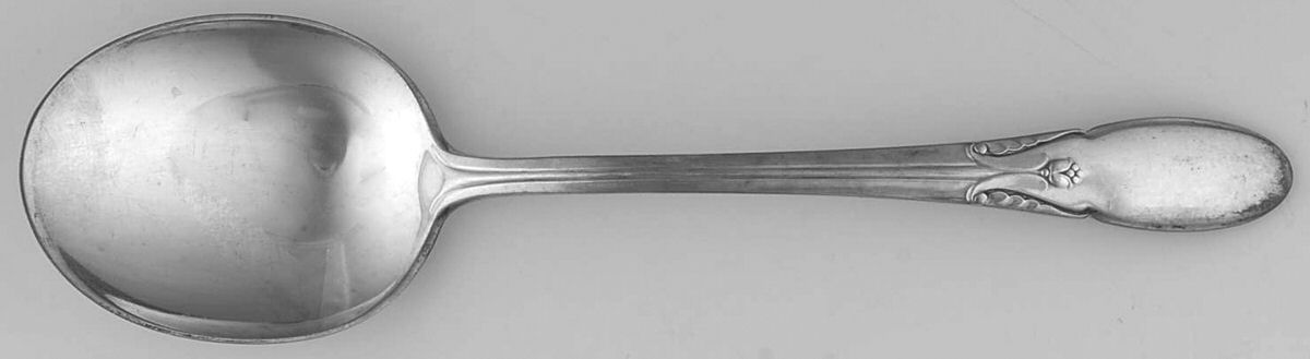 Cameo (Silverplate, 1935) Round Bowl Soup Spoon (Gumbo) by Alvin-1