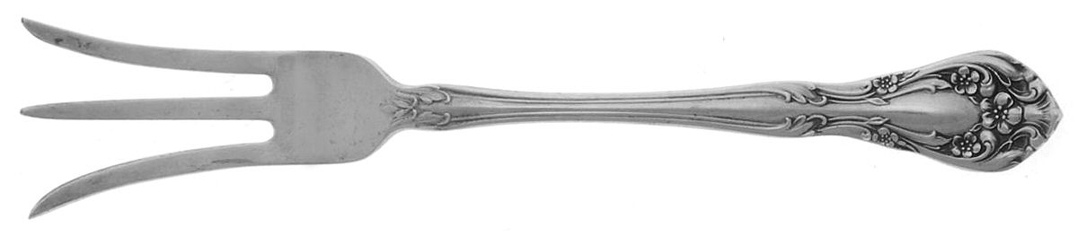 Chateau Rose (Sterling, 1940, No Monograms) Lemon Fork by Alvin-1