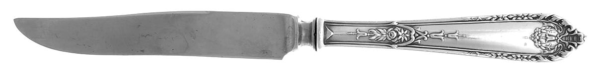 Della Robbia (Sterling, 1922, No Monograms) Individual Fruit Knife with Silverplate Blade by Alvin-1