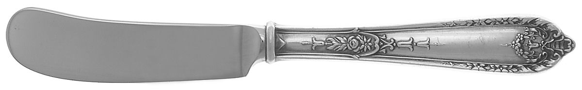 Della Robbia (Sterling, 1922, No Monograms) Butter Spreader Hollow Hdl-Paddle/Stainless Blade by Alvin-1
