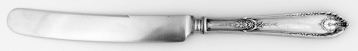 Della Robbia (Sterling, 1922, No Monograms) Old French Hollow Knife with Bolster by Alvin-1