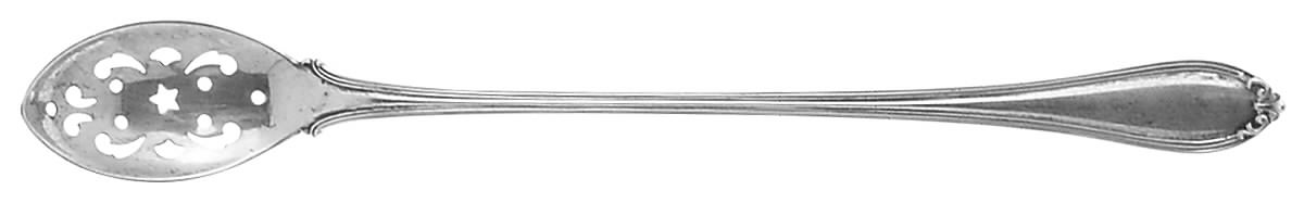 Evangeline (Sterling, 1907) Pierced Bowl Short Handle Olive Spoon by Alvin-1