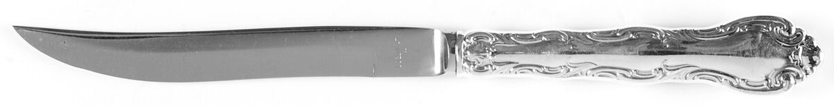 French Scroll (Sterling, 1953) Individual Steak Knife w/Bevel Blade by Alvin-1