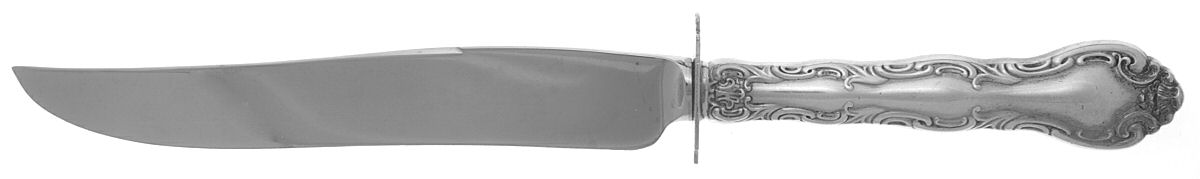 French Scroll (Sterling, 1953) Small Carving Knife W/Sterling Guard by Alvin-1