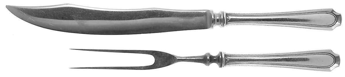 Lorna Doone (Sterling, 1925) Small Stainless Blade 2-Piece Steak Carving Set by Alvin-1