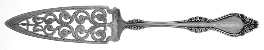 Lorraine (Sterling, 1904, No Monograms) Large Bright Cut Jelly Knife by Alvin-1